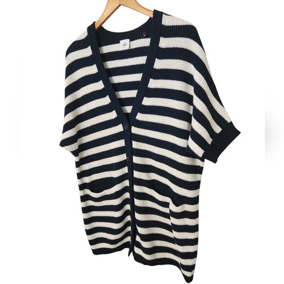 Cabi Whistle Knit Striped Cardigan Small - Picture 8 of 11